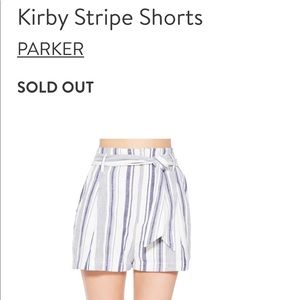 PARKER Kirby White Shorts